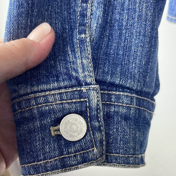 Relativity denim button up jacket cotton spandex blend size medium - Picture 11 of 12